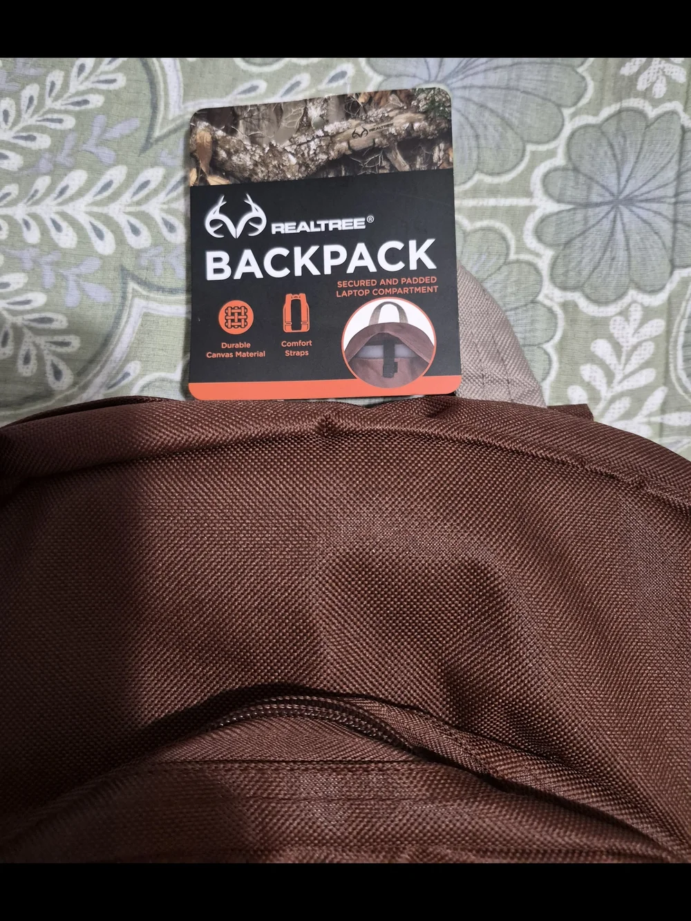 Realtree Brown and Tan Everyday Backpack With Laptop Compartment - Realtree